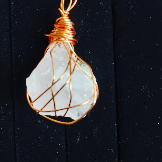 Crystal Wrap Pendant (Criss Cross Pattern)