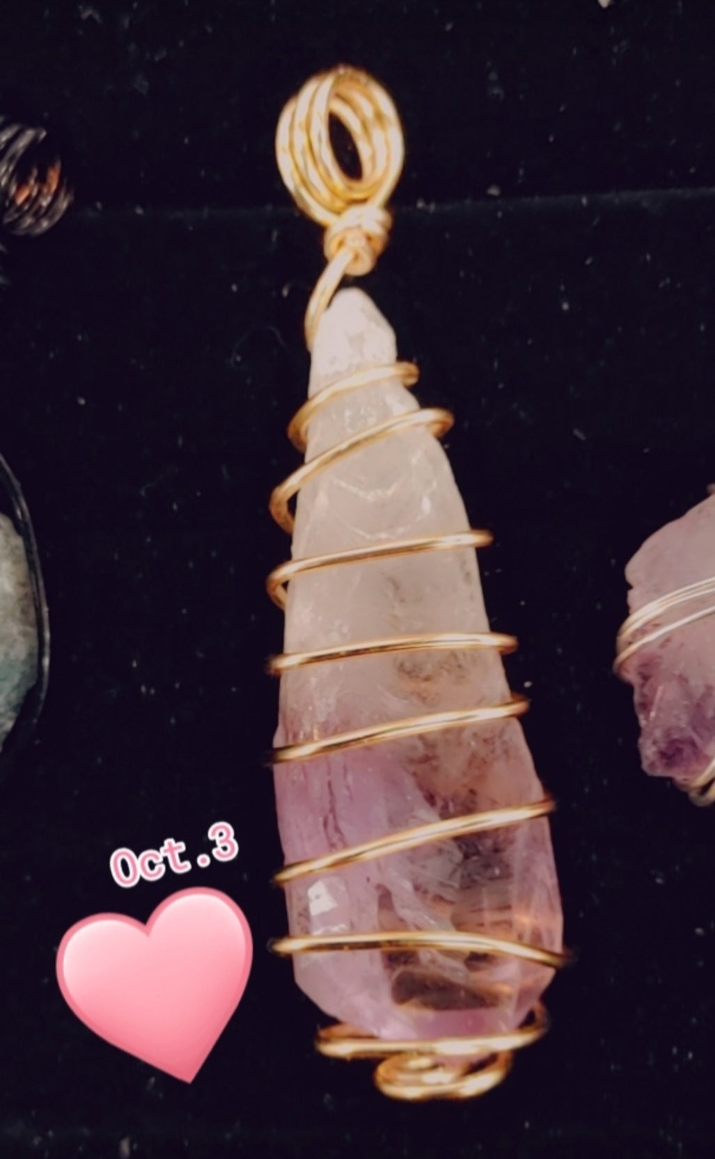 Crystal Wrap Pendant (Single-Spiral style)